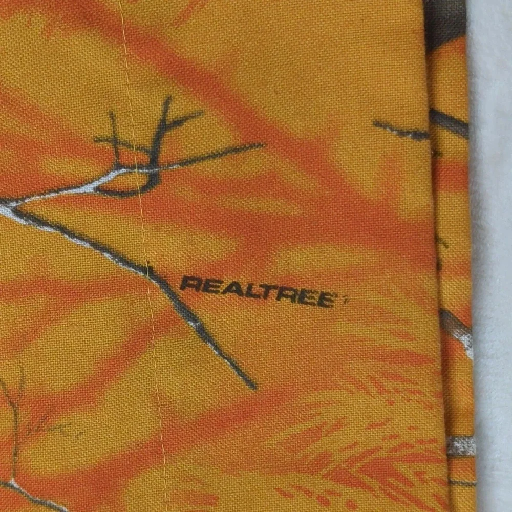 REALTREE AP Orange Camo Curtains Full Length Rod Pocket 2 Panel 82